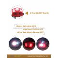2014 novo projeto 3W + 4 LED vermelho farol super brilhante
